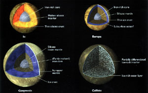 Galilean Moons cutaway views