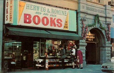 Herweg-Romine Bookstore, San Diego 1960s