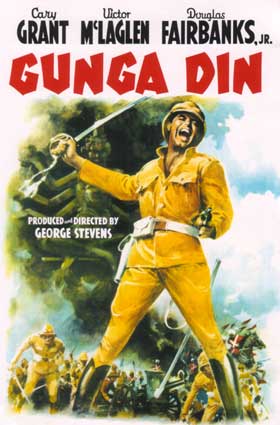 Gunga Din film cover - George Stevens - Rudyard Kipling